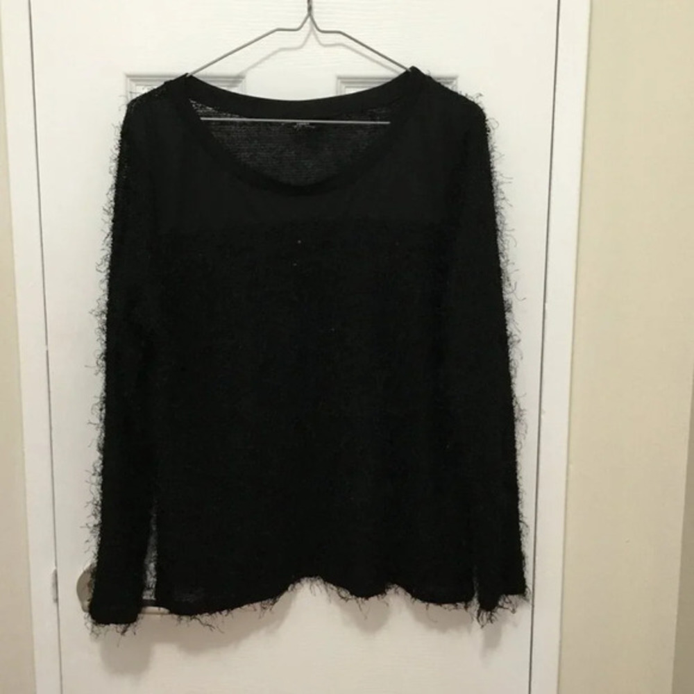Chic vintage inspired black top Chic sz 12